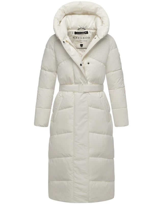 Navahoo Steppmantel »Eisblick 14« Gesteppter Damen Mantel mit Taillengürtel