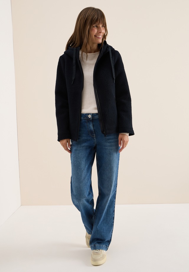 Cecil Fellimitatjacke mit Kapuze mit Kapuze mit Tunnelzugband
