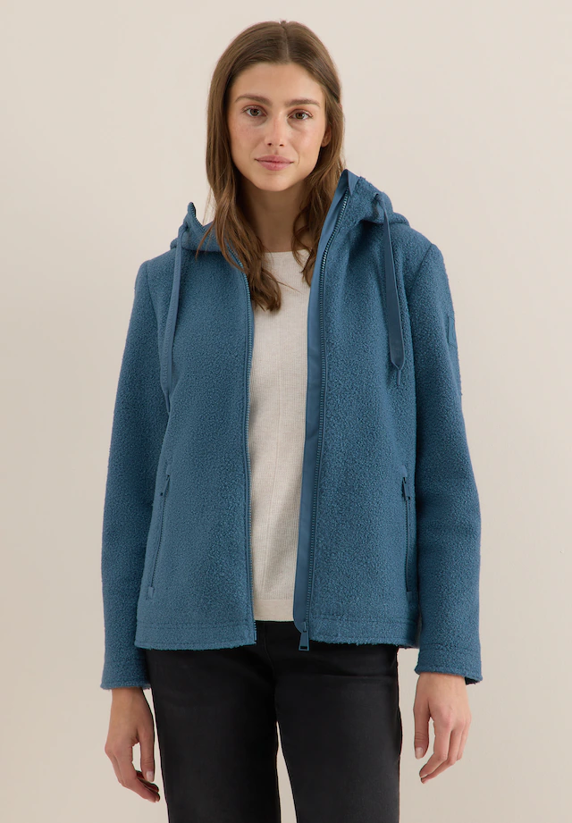 Cecil Fellimitatjacke mit Kapuze mit Kapuze mit Tunnelzugband