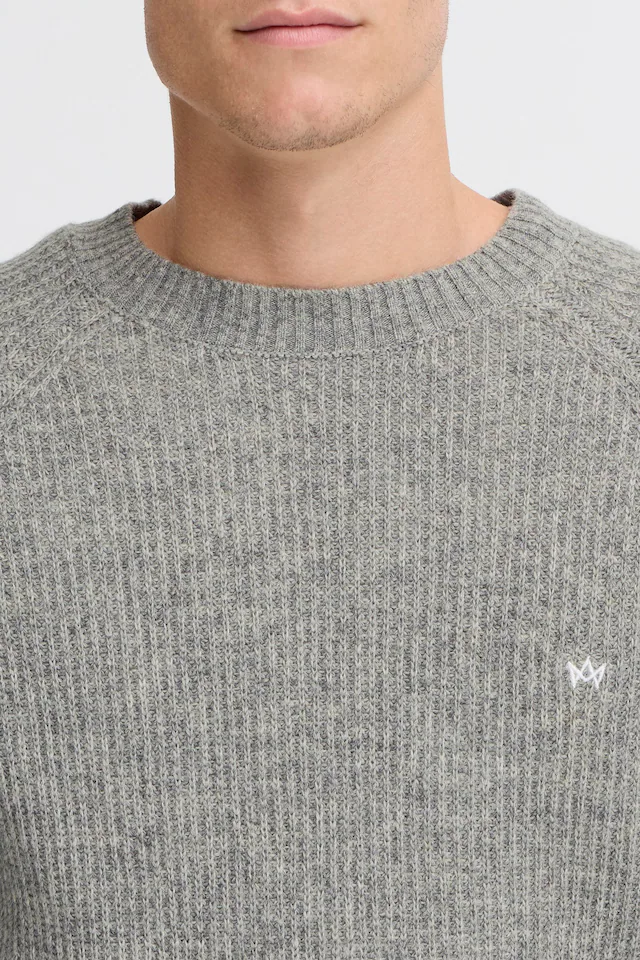Kronstadt Strickfleece-Pullover »Strickpullover KSDoors O-neck«