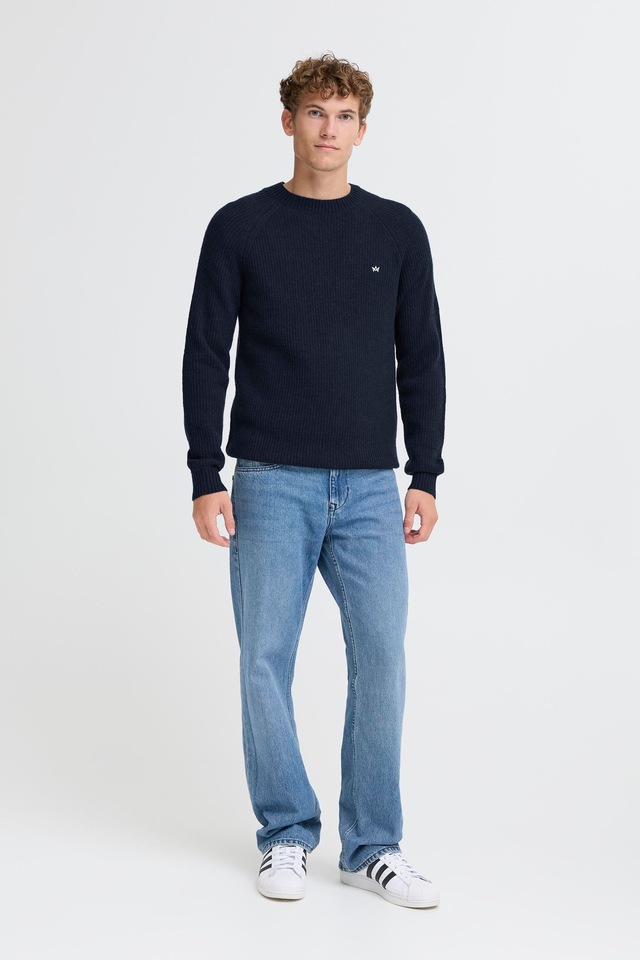 Kronstadt Strickfleece-Pullover »Strickpullover KSDoors O-neck«