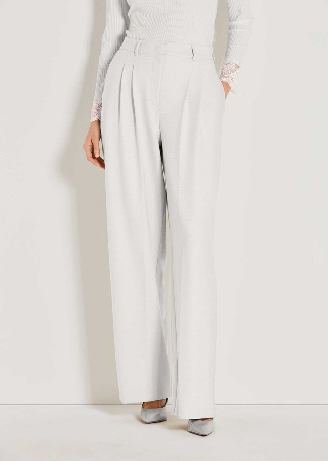 MADELEINE Bundfaltenhose »Palazzohose Weite Bundfaltenhose mit Formbund« Weite Bundfaltenhose mit Bügelfalte