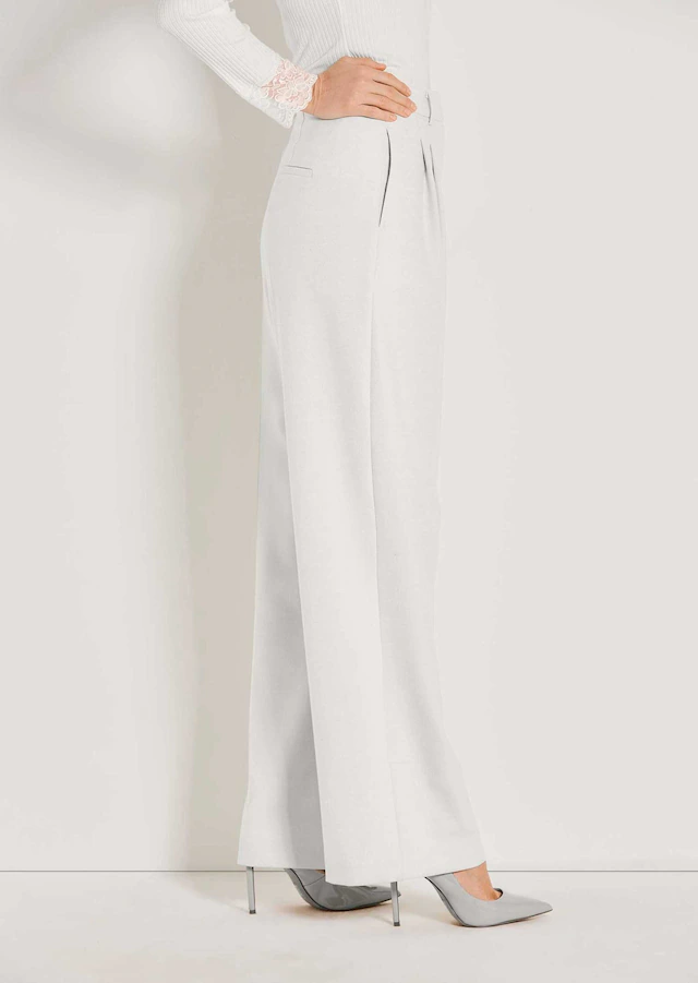 MADELEINE Bundfaltenhose »Palazzohose Weite Bundfaltenhose mit Formbund« Weite Bundfaltenhose mit Bügelfalte