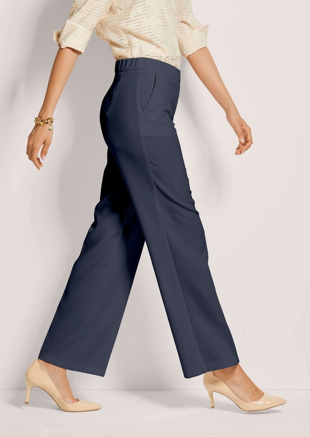 MADELEINE Stoffhose »Schlupfhose Elegante Damenhose mit Bügelfalten« Weite Schlupfhose mit Bügelfalte