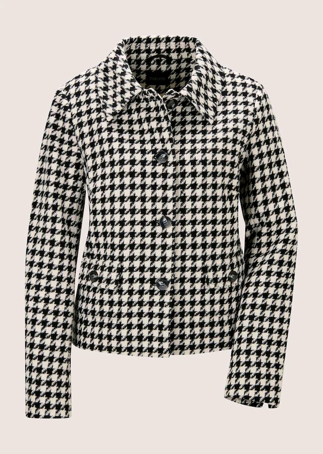 MADELEINE Jackenblazer »Blazer Leicht gefütterter Hahnentritt-Blazer in verkürzter Form« Hahnentritt Muste