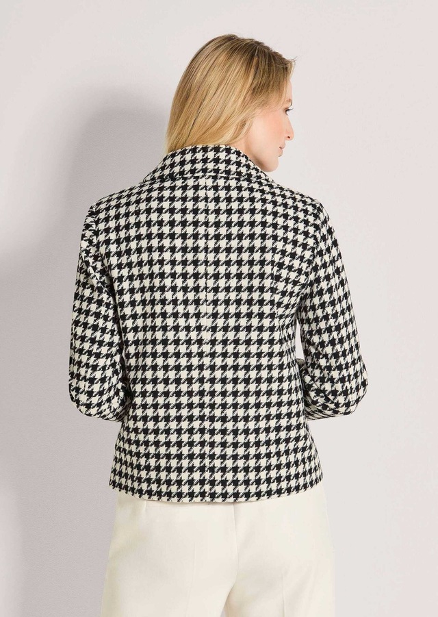 MADELEINE Jackenblazer »Blazer Leicht gefütterter Hahnentritt-Blazer in verkürzter Form« Hahnentritt Muste
