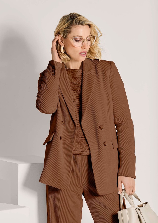 MADELEINE Jackenblazer »Cordblazer Moderner Businessblazer mit Reverskragen« Cordoptik