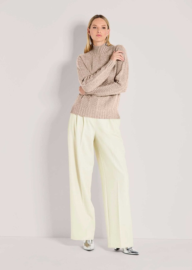 MADELEINE Longpullover »Pullover Pullover« vorne Allover-Jacquard