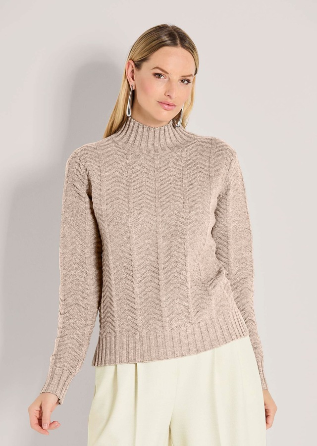 MADELEINE Longpullover »Pullover Pullover« vorne Allover-Jacquard
