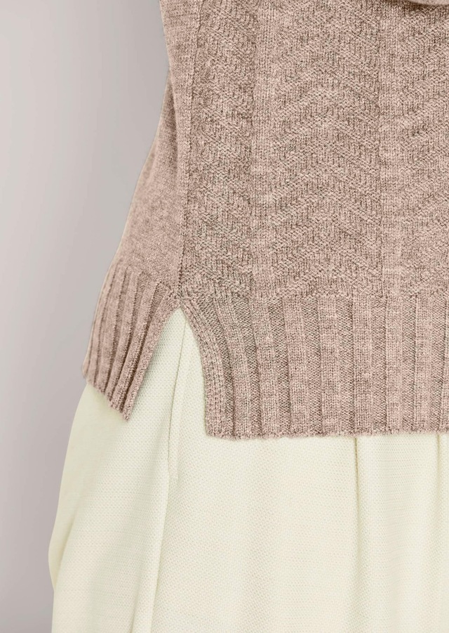 MADELEINE Longpullover »Pullover Pullover« vorne Allover-Jacquard