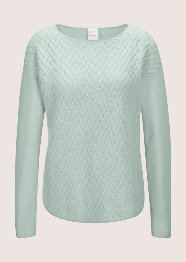 MADELEINE Longpullover »Pullover Pullover« vorne Allover-Jacquard