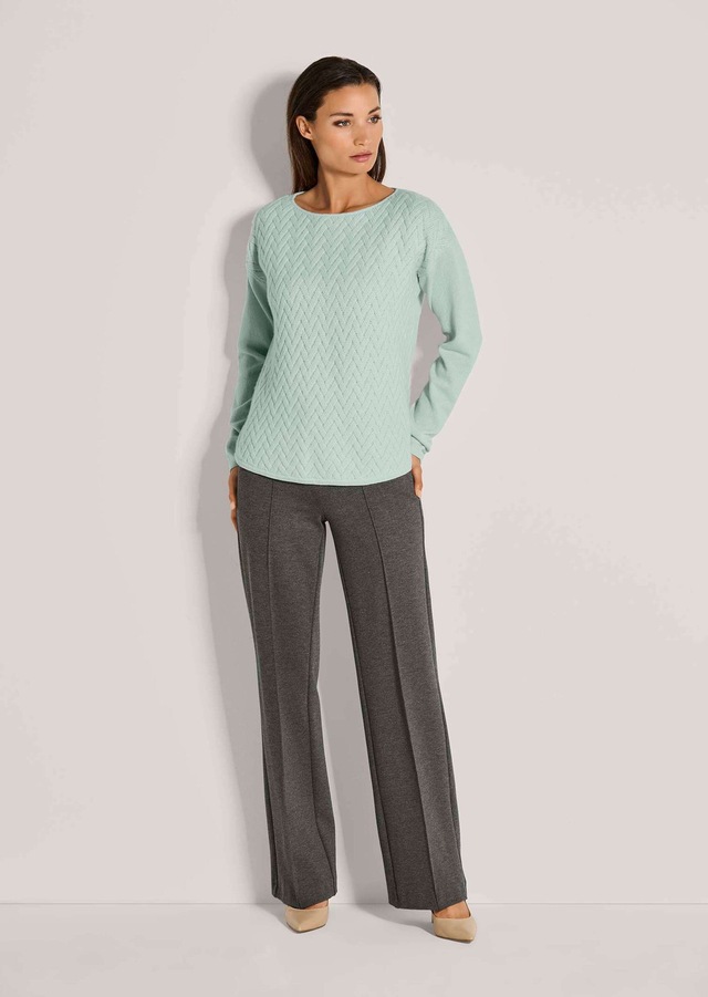MADELEINE Longpullover »Pullover Pullover« vorne Allover-Jacquard