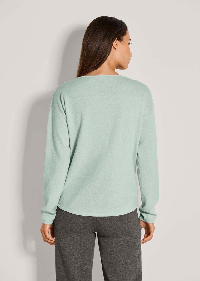 MADELEINE Longpullover »Pullover Pullover« vorne Allover-Jacquard
