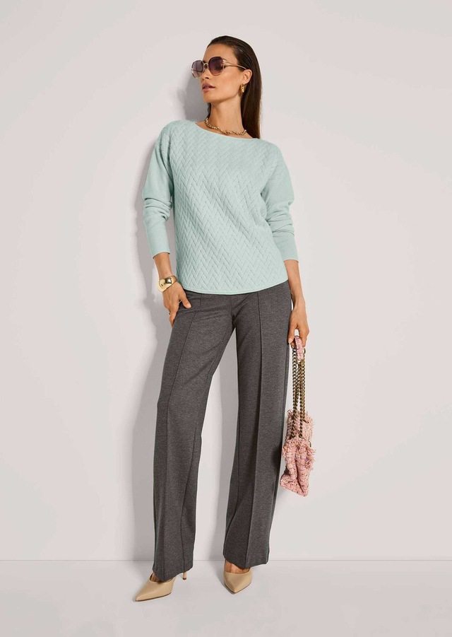 MADELEINE Longpullover »Pullover Pullover« vorne Allover-Jacquard