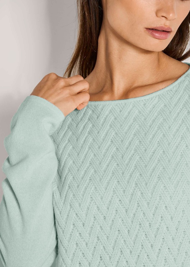 MADELEINE Longpullover »Pullover Pullover« vorne Allover-Jacquard