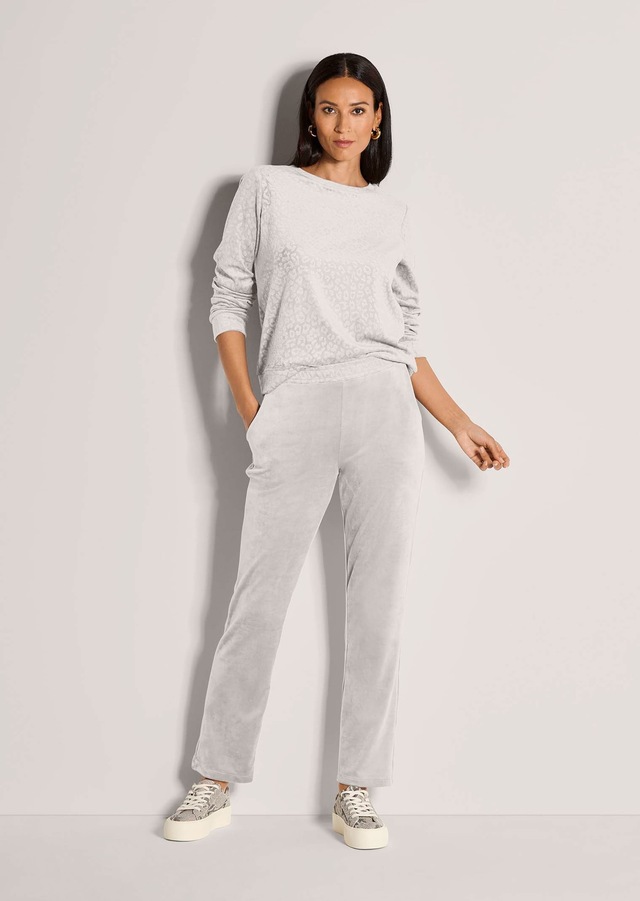 MADELEINE Schlupfhose »Sweathose Elegante Hose mit Leo-Print«