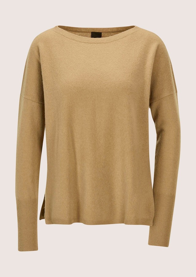 MADELEINE Longpullover »Kaschmirpullover Schlichter Strickpullover mit U-Boot-Ausschnitt« Good-Cashmere-Qualität