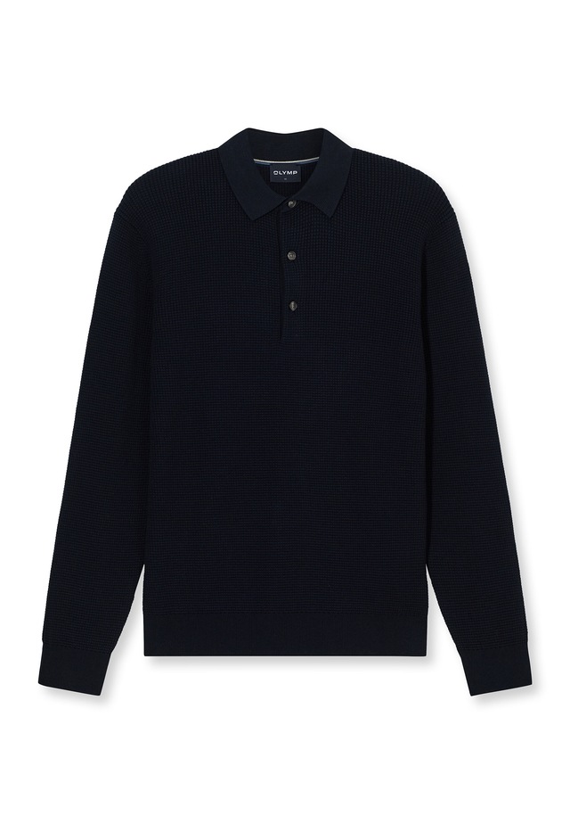OLYMP Langarm-Poloshirt »OLYMP Casual Strick, Polo langarm«