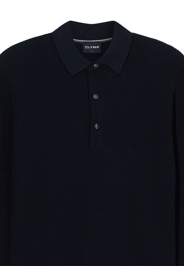 OLYMP Langarm-Poloshirt »OLYMP Casual Strick, Polo langarm«
