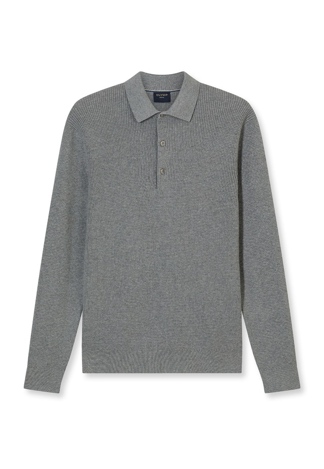 OLYMP Langarm-Poloshirt »OLYMP Casual Strick, Polo langarm«