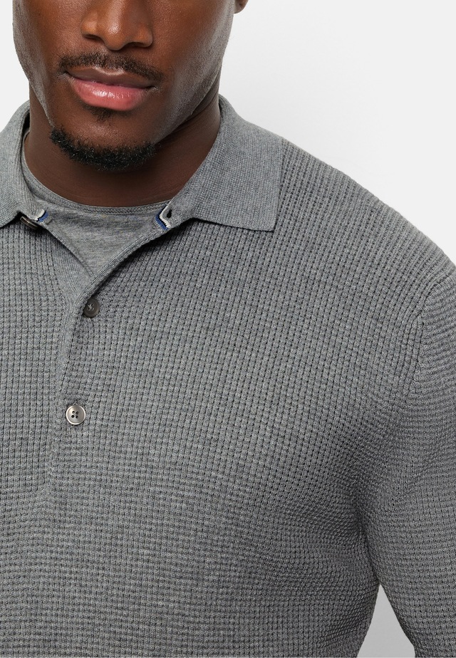 OLYMP Langarm-Poloshirt »OLYMP Casual Strick, Polo langarm«
