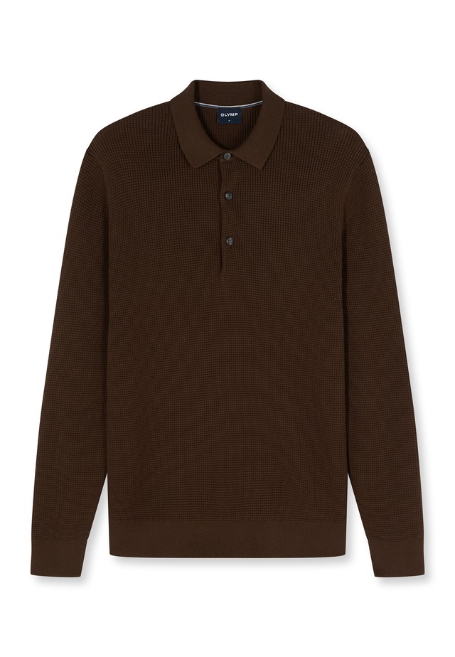 OLYMP Langarm-Poloshirt »OLYMP Casual Strick, Polo langarm«