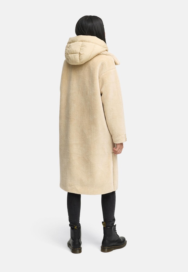 Navahoo Wintermantel »Teddyzauber 14« Plüschmantel aus Teddyfleece mit abnehmbarem Krageneinsatz
