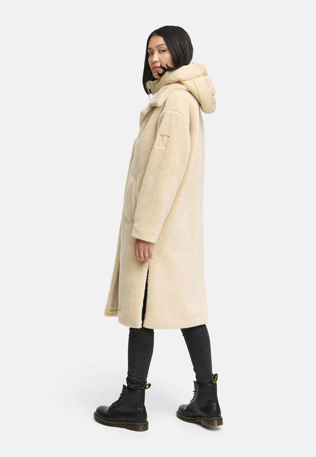 Navahoo Wintermantel »Teddyzauber 14« Plüschmantel aus Teddyfleece mit abnehmbarem Krageneinsatz