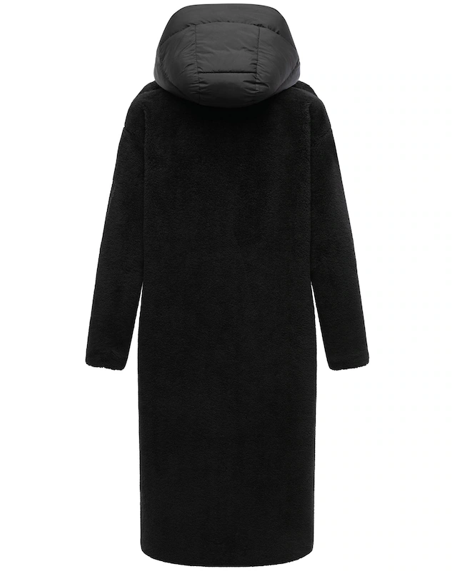 Navahoo Wintermantel »Teddyzauber 14« Plüschmantel aus Teddyfleece mit abnehmbarem Krageneinsatz