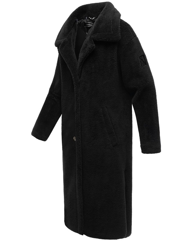 Navahoo Wintermantel »Teddyzauber 14« Plüschmantel aus Teddyfleece mit abnehmbarem Krageneinsatz