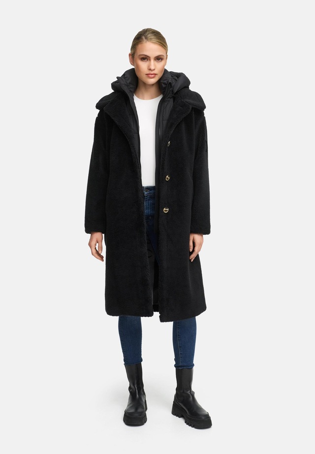 Navahoo Wintermantel »Teddyzauber 14« Plüschmantel aus Teddyfleece mit abnehmbarem Krageneinsatz