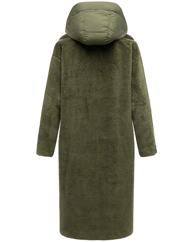 Navahoo Wintermantel »Teddyzauber 14« Plüschmantel aus Teddyfleece mit abnehmbarem Krageneinsatz