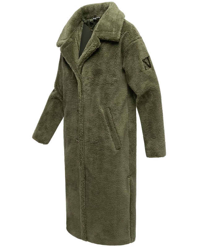Navahoo Wintermantel »Teddyzauber 14« Plüschmantel aus Teddyfleece mit abnehmbarem Krageneinsatz