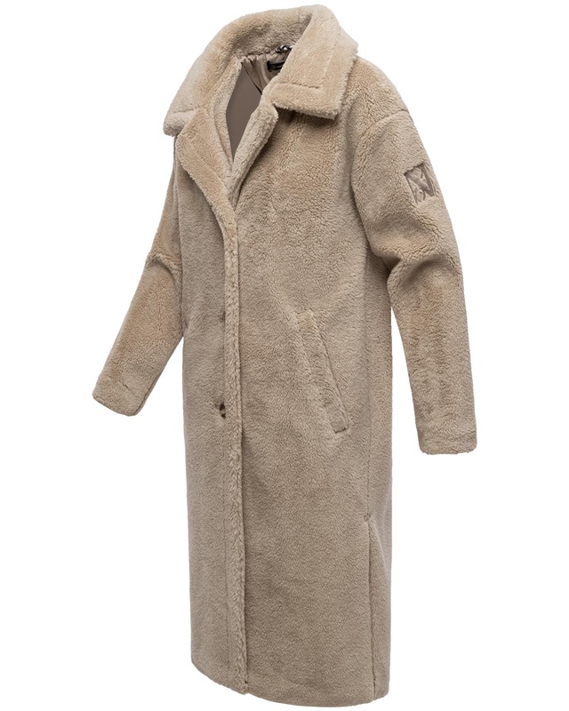 Navahoo Wintermantel »Teddyzauber 14« Plüschmantel aus Teddyfleece mit abnehmbarem Krageneinsatz