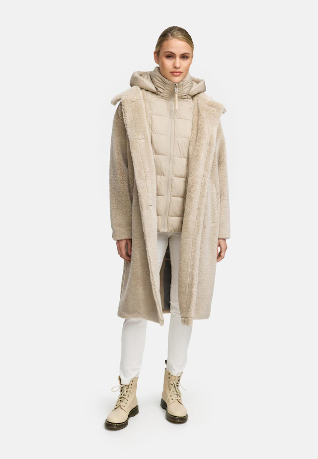 Navahoo Wintermantel »Teddyzauber 14« Plüschmantel aus Teddyfleece mit abnehmbarem Krageneinsatz