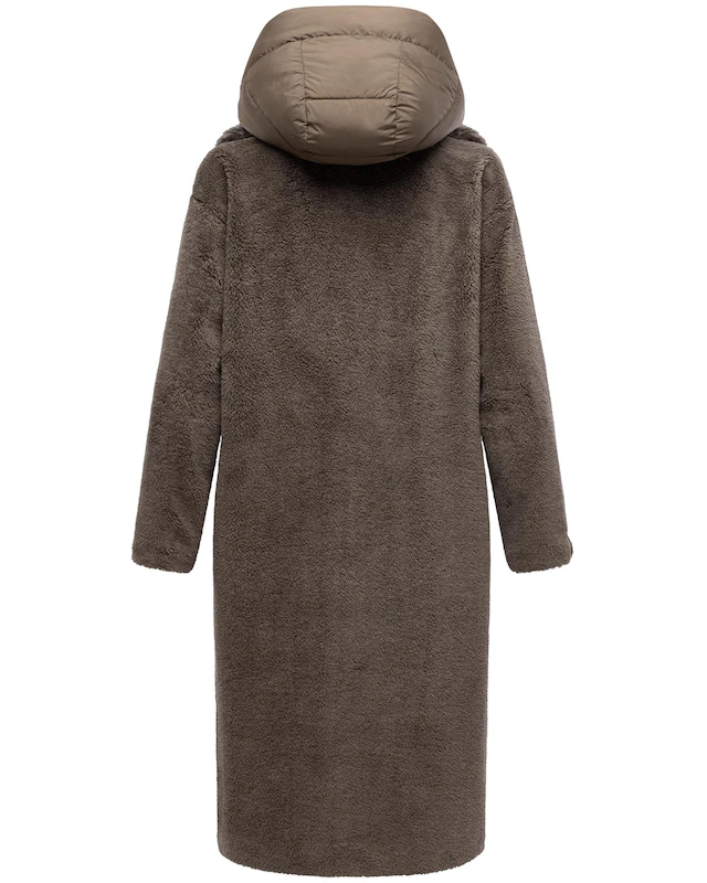 Navahoo Wintermantel »Teddyzauber 14« Plüschmantel aus Teddyfleece mit abnehmbarem Krageneinsatz