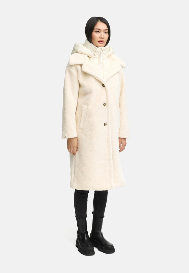 Navahoo Wintermantel »Teddyzauber 14« Plüschmantel aus Teddyfleece mit abnehmbarem Krageneinsatz