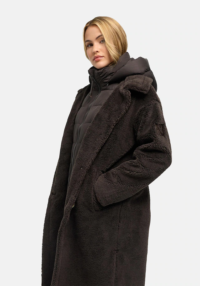 Navahoo Wintermantel »Teddyzauber 14« Plüschmantel aus Teddyfleece mit abnehmbarem Krageneinsatz