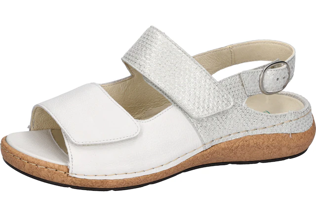 Waldläufer Sandale »K-HELIETT« Sommerschuh, Keilsandalette, Metallic-Look, in Extraweite K