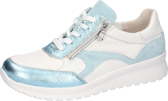 Waldläufer Sneaker »K-SUNNY« Schnürschuh, Komfortschuh mit seitlichem Reißverschlus, K-Weite