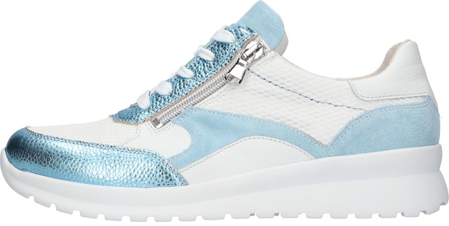 Waldläufer Sneaker »K-SUNNY« Schnürschuh, Komfortschuh mit seitlichem Reißverschlus, K-Weite