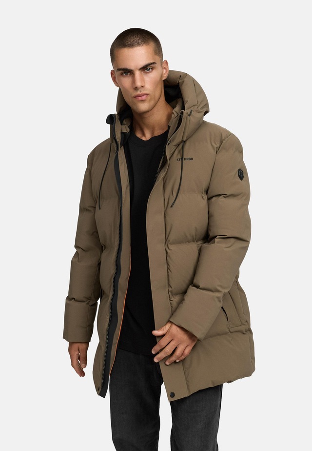 Stone Harbour Kurzmantel »Darianoo XX« Kurzer Herren Steppmantel mit Kapuze