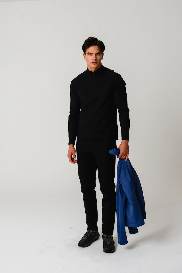 Gonso Radtrikot »Essential Jersey Longsleeve Therm M« Herren Radtrikot half-zip, langarm Trikot, Semi Fit