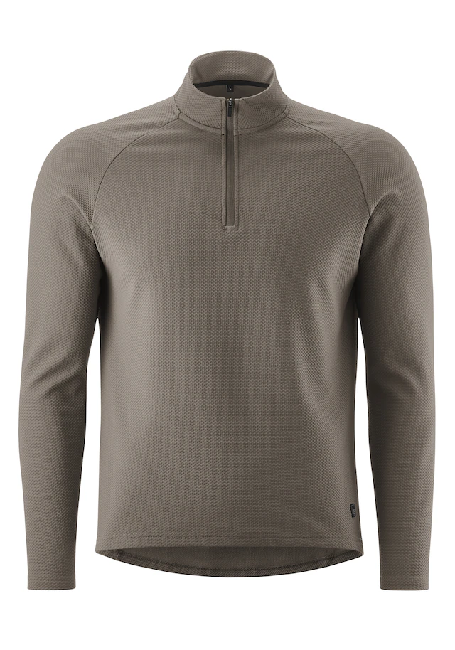 Gonso Radtrikot »Essential Jersey Longsleeve Therm M« Herren Radtrikot half-zip, langarm Trikot, Semi Fit