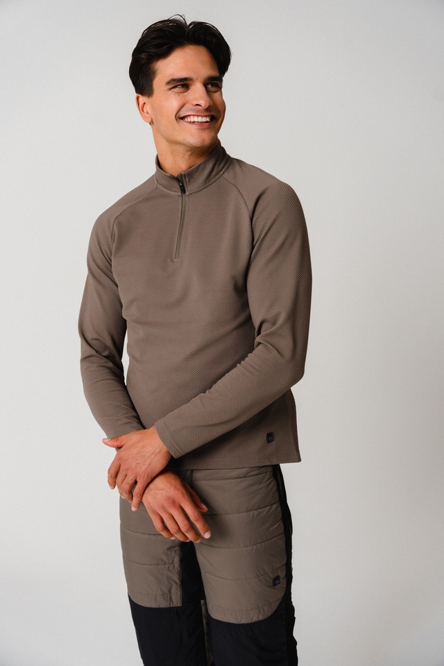 Gonso Radtrikot »Essential Jersey Longsleeve Therm M« Herren Radtrikot half-zip, langarm Trikot, Semi Fit