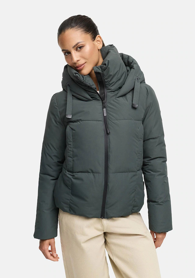Marikoo Winterjacke »Ninikaa« kurze Winterjacke mit extra hohem Windschutzkragen