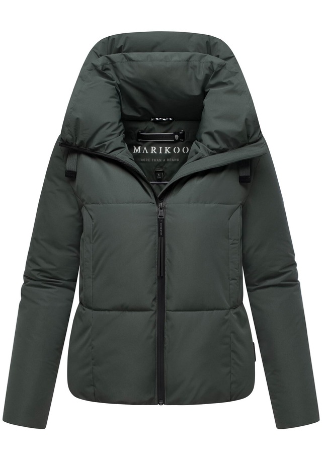 Marikoo Winterjacke »Ninikaa« kurze Winterjacke mit extra hohem Windschutzkragen