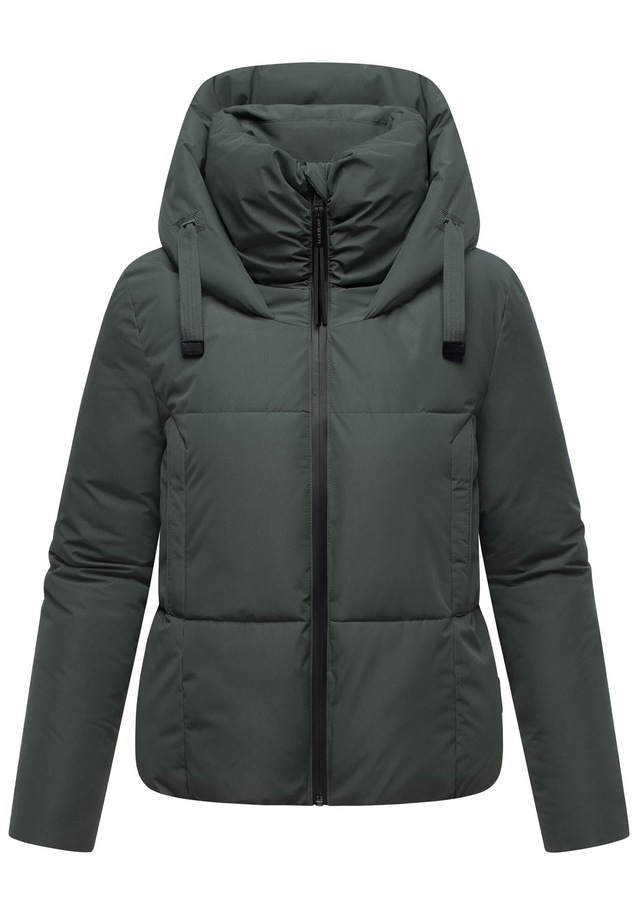 Marikoo Winterjacke »Ninikaa« kurze Winterjacke mit extra hohem Windschutzkragen