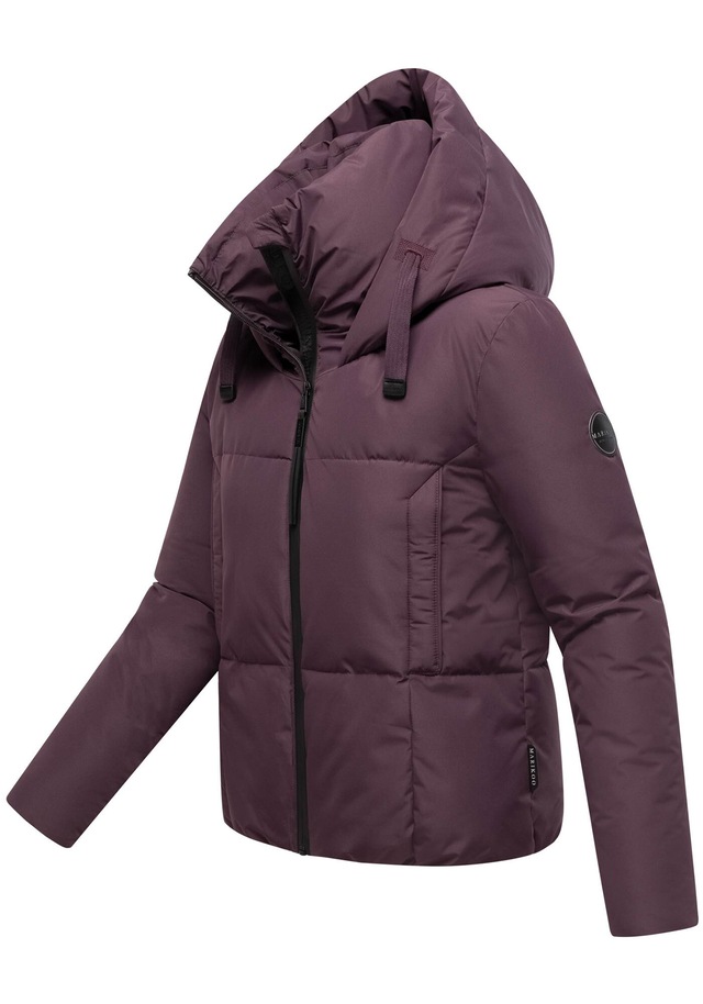 Marikoo Winterjacke »Ninikaa« kurze Winterjacke mit extra hohem Windschutzkragen