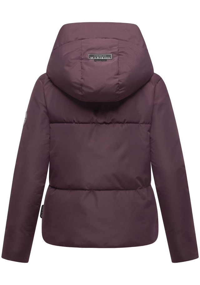 Marikoo Winterjacke »Ninikaa« kurze Winterjacke mit extra hohem Windschutzkragen